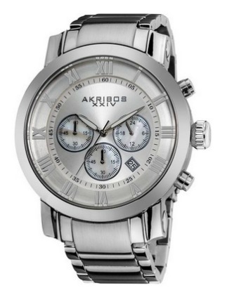Akribos XXIV Men's AK622SS Grandiose Stainless Steel Bracelet Watch