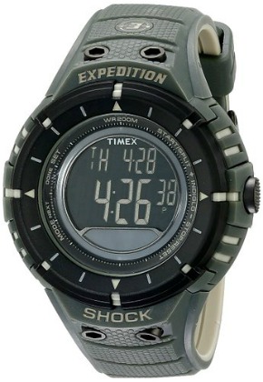 Timex Men's T49612 Expedition Trail Series Black and Green Watch