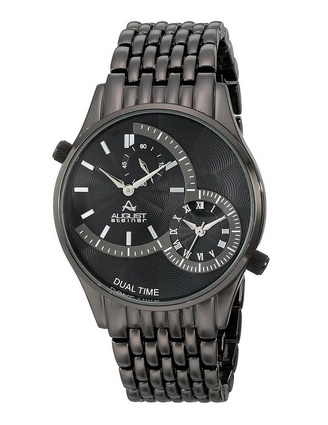 August Steiner Men's AS8141BK Analog Display Swiss Quartz Black Watch