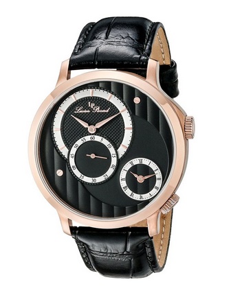 Lucien Piccard Men's LP-10337-RG-01 Messina Analog Display Quartz Black Watch